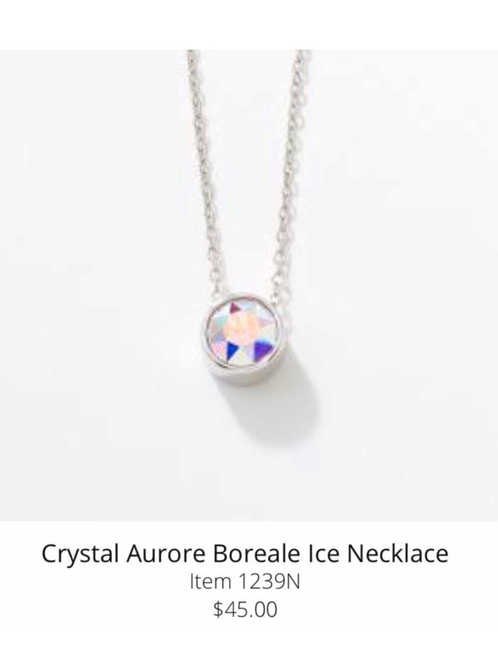 Touchstone Crystal Ice Necklace & Stud Set - Crystal AB- NIB - Picture 3 of 5